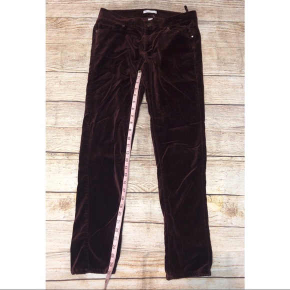 New York & Company Velvet Skinny Pants - Picture 2 of 5